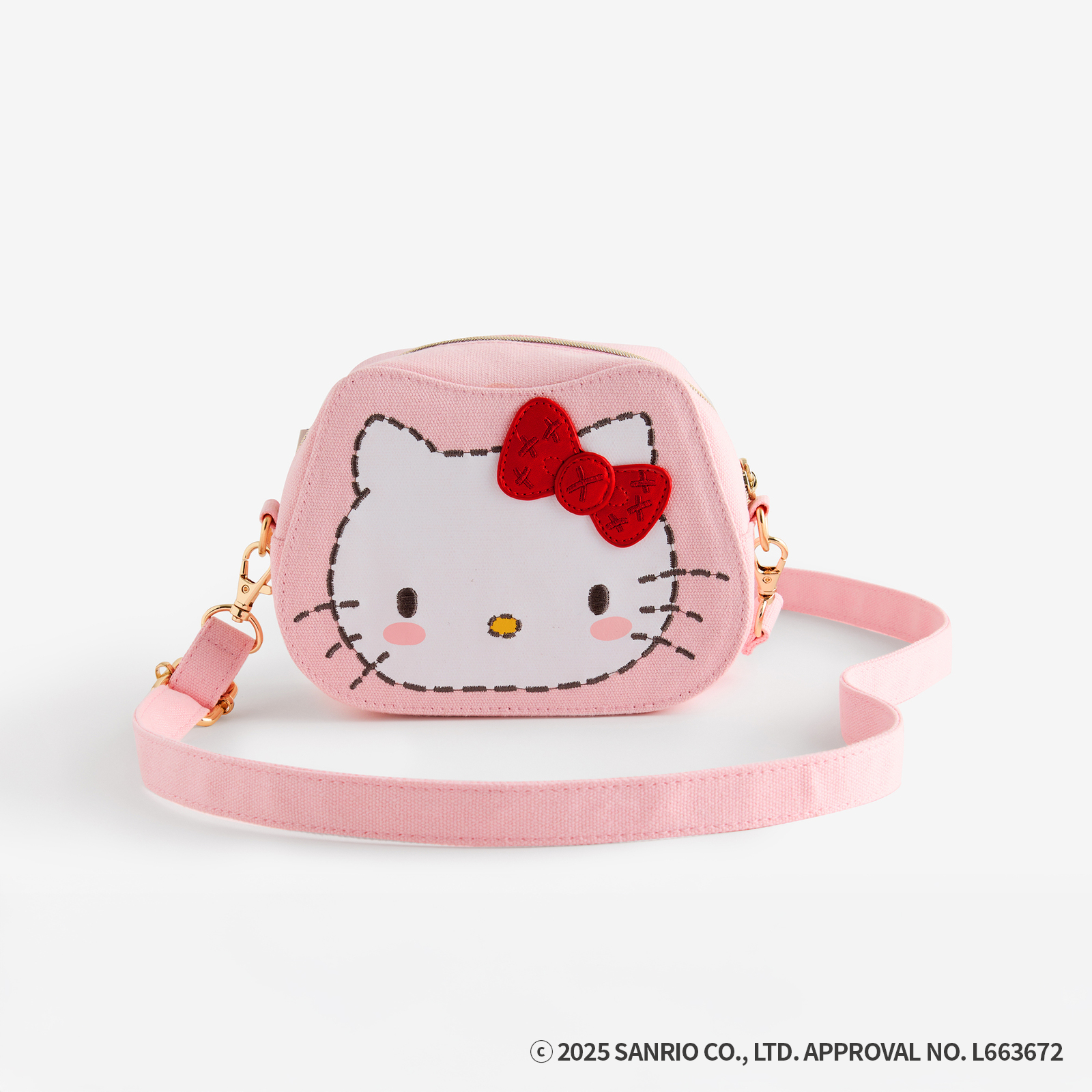 Cath Kidston × Hello Kitty　フェイスキャンバスキッズポシェット
