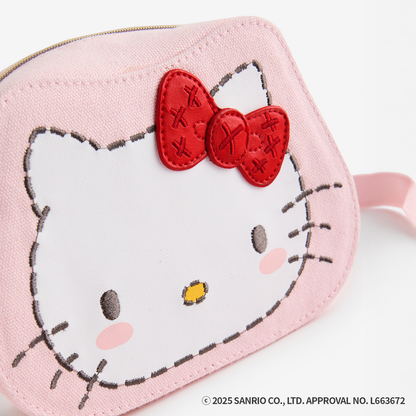 Cath Kidston × Hello Kitty　フェイスキャンバスキッズポシェット