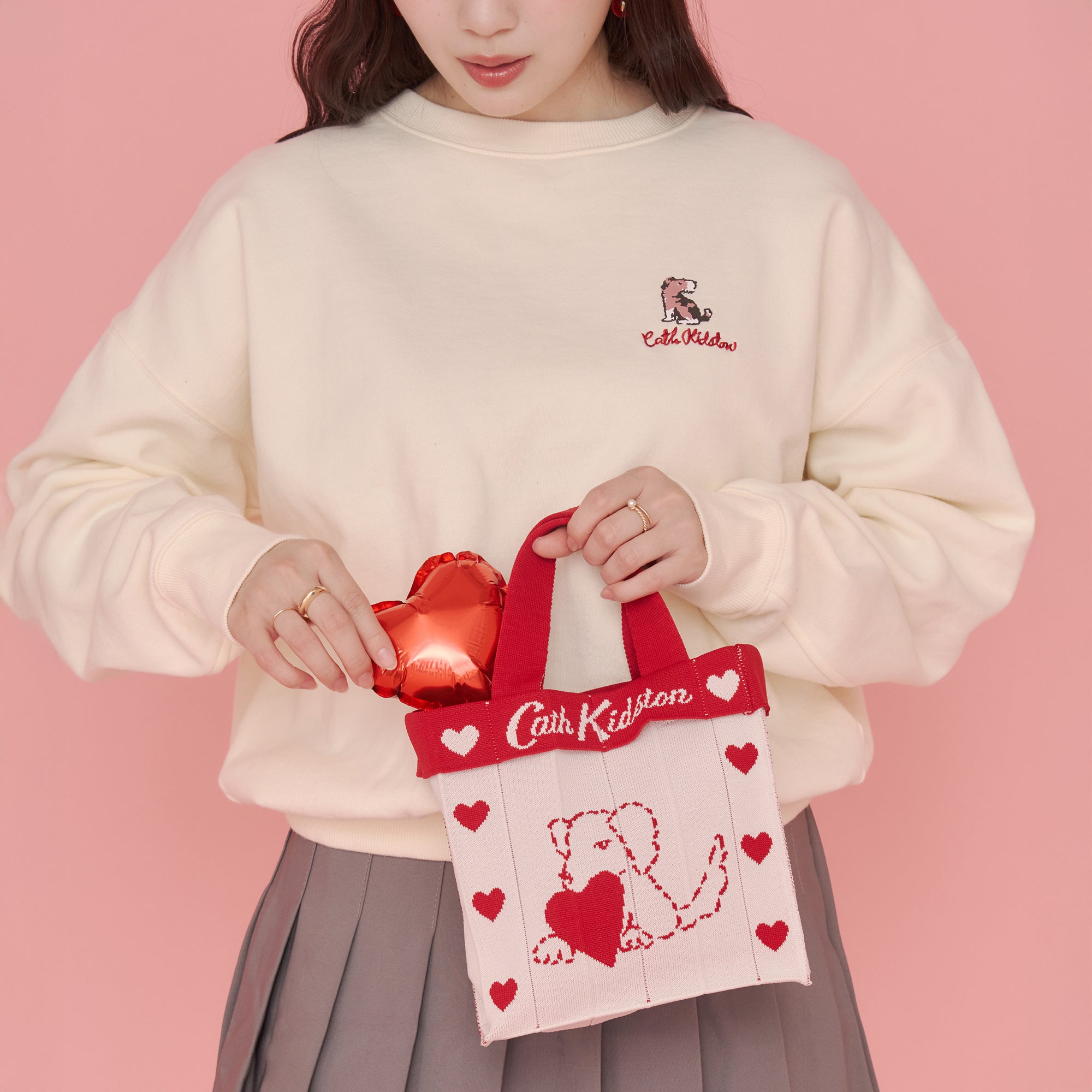 CK×KNT365 Co-Knitty Heart Dog RD | Cath Kidston 日本公式オンライン
