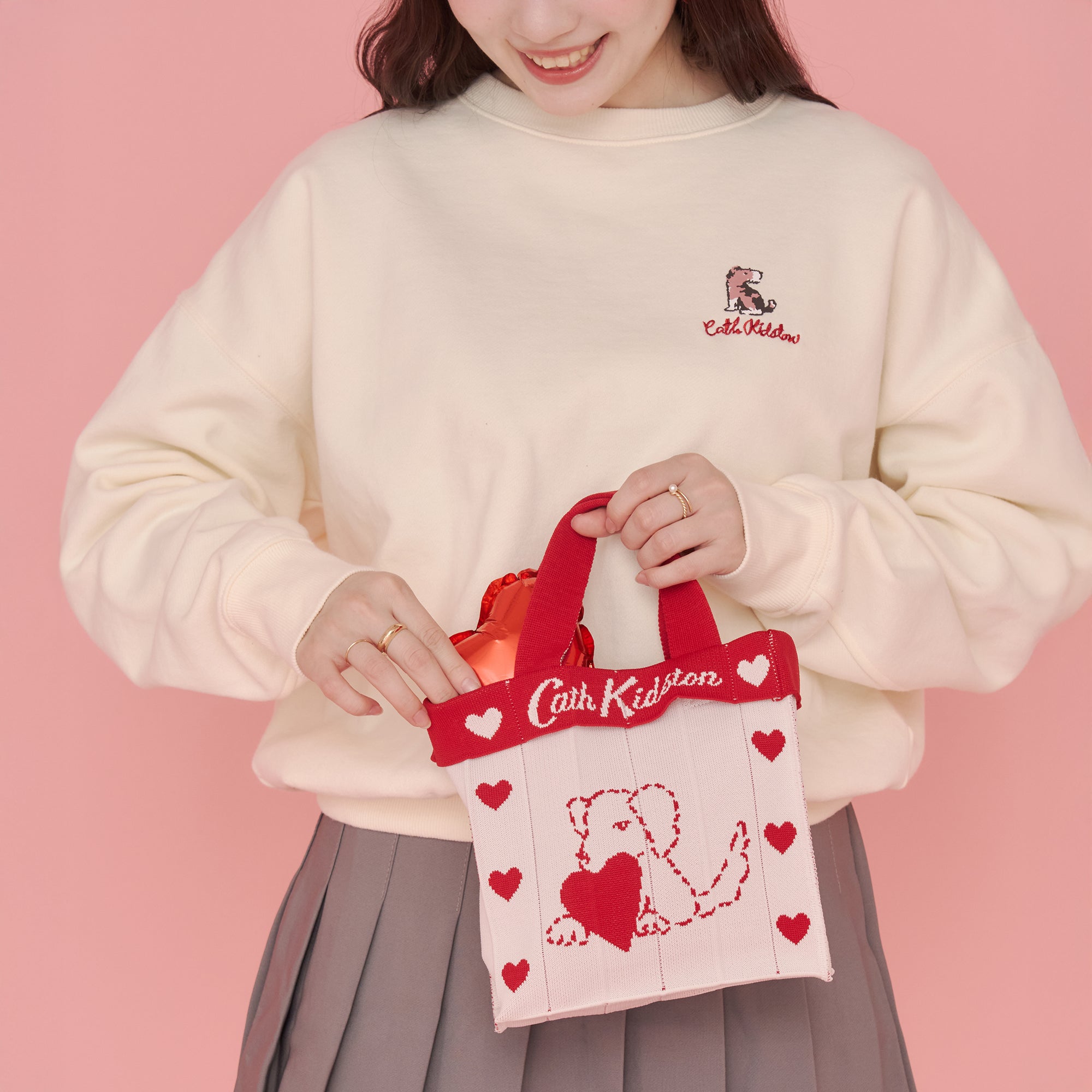 CK×KNT365 Co-Knitty Heart Dog RD | Cath Kidston 日本公式オンライン