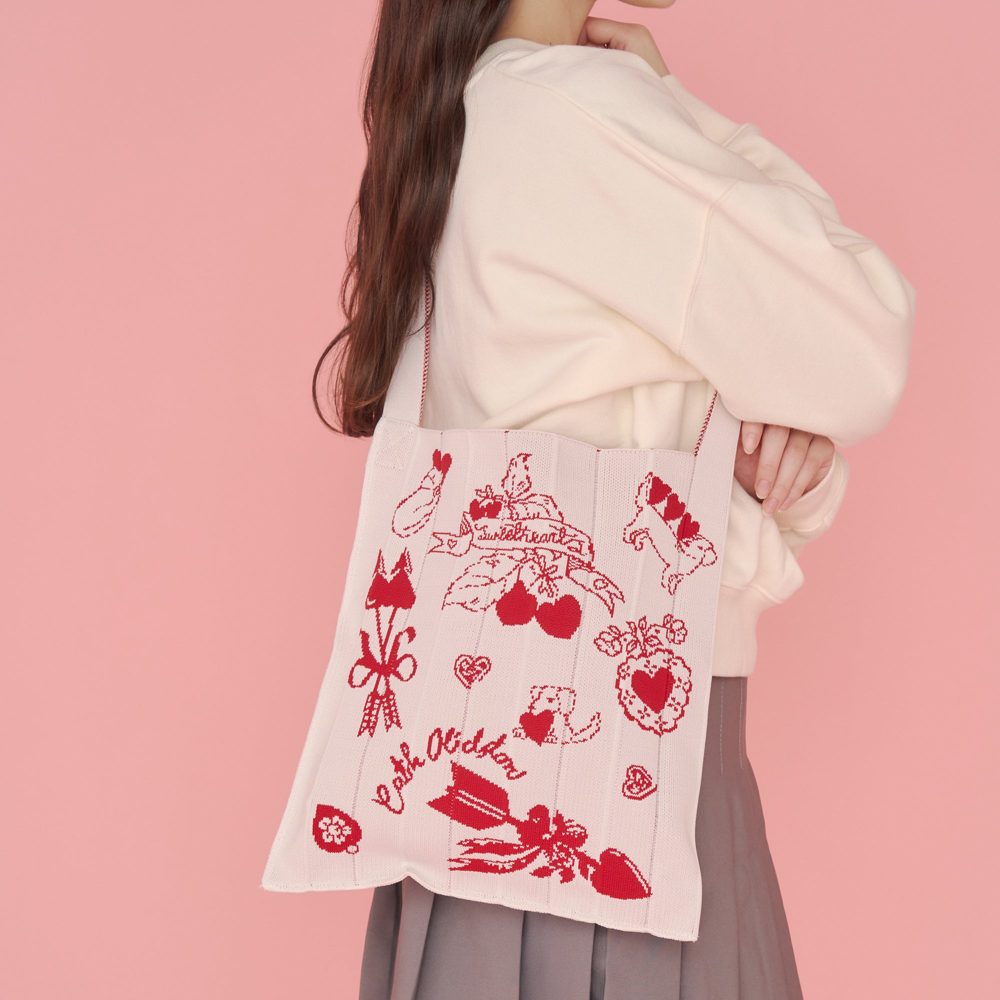 CK×KNT365 Knitty Heart Cherry RD | Cath Kidston 日本公式オンライン