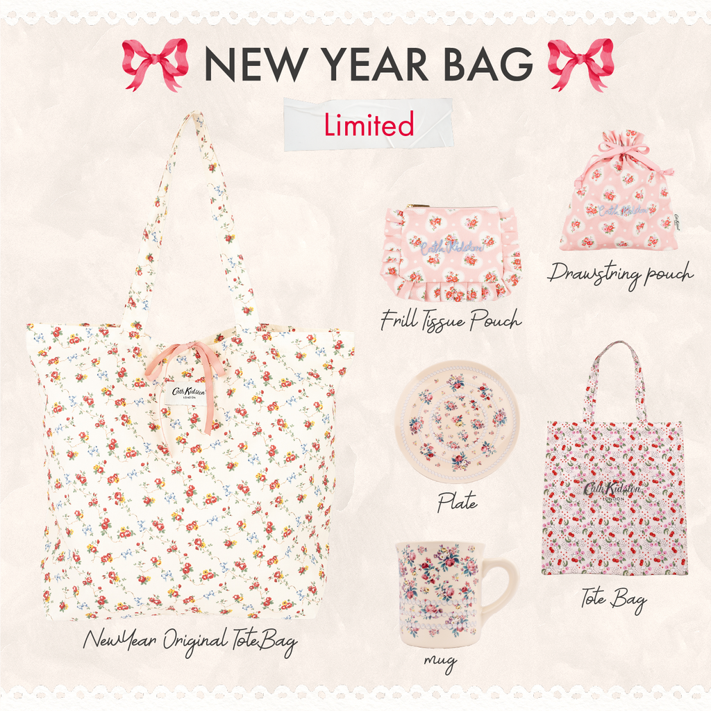 2026 NEW YEAR BAG 雑貨5点セット Bows&Rose 001 | Cath Kidston 日本