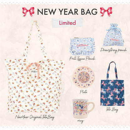 2026 NEW YEAR BAG 雑貨5点セット Bows&Rose 002 | Cath Kidston 日本 2026 NEW YEAR BAG 雑貨5点セット Bows&Rose 002 | Cath Kidston 日本