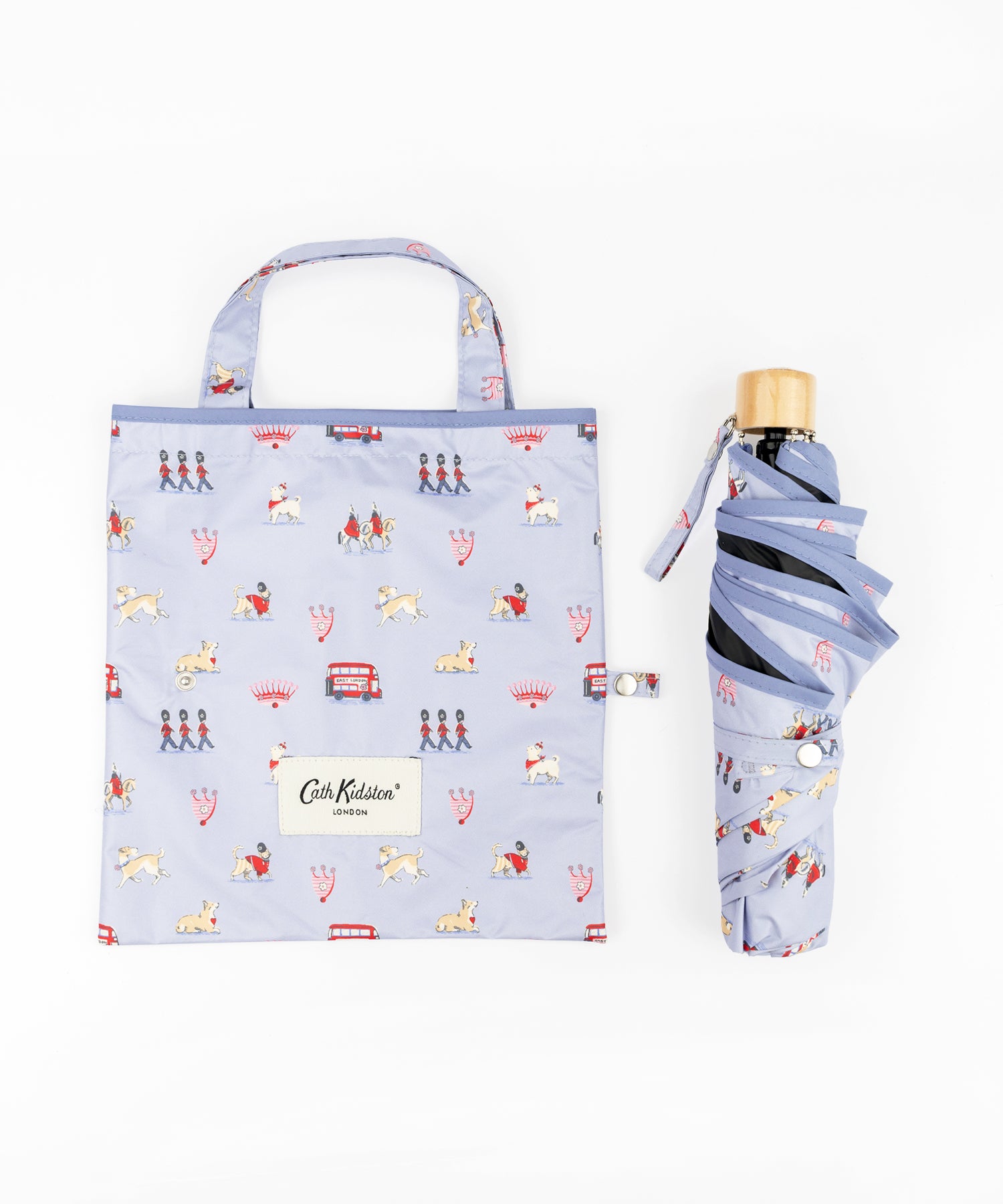 折り畳み傘 ウッドハンドル Queenie's London