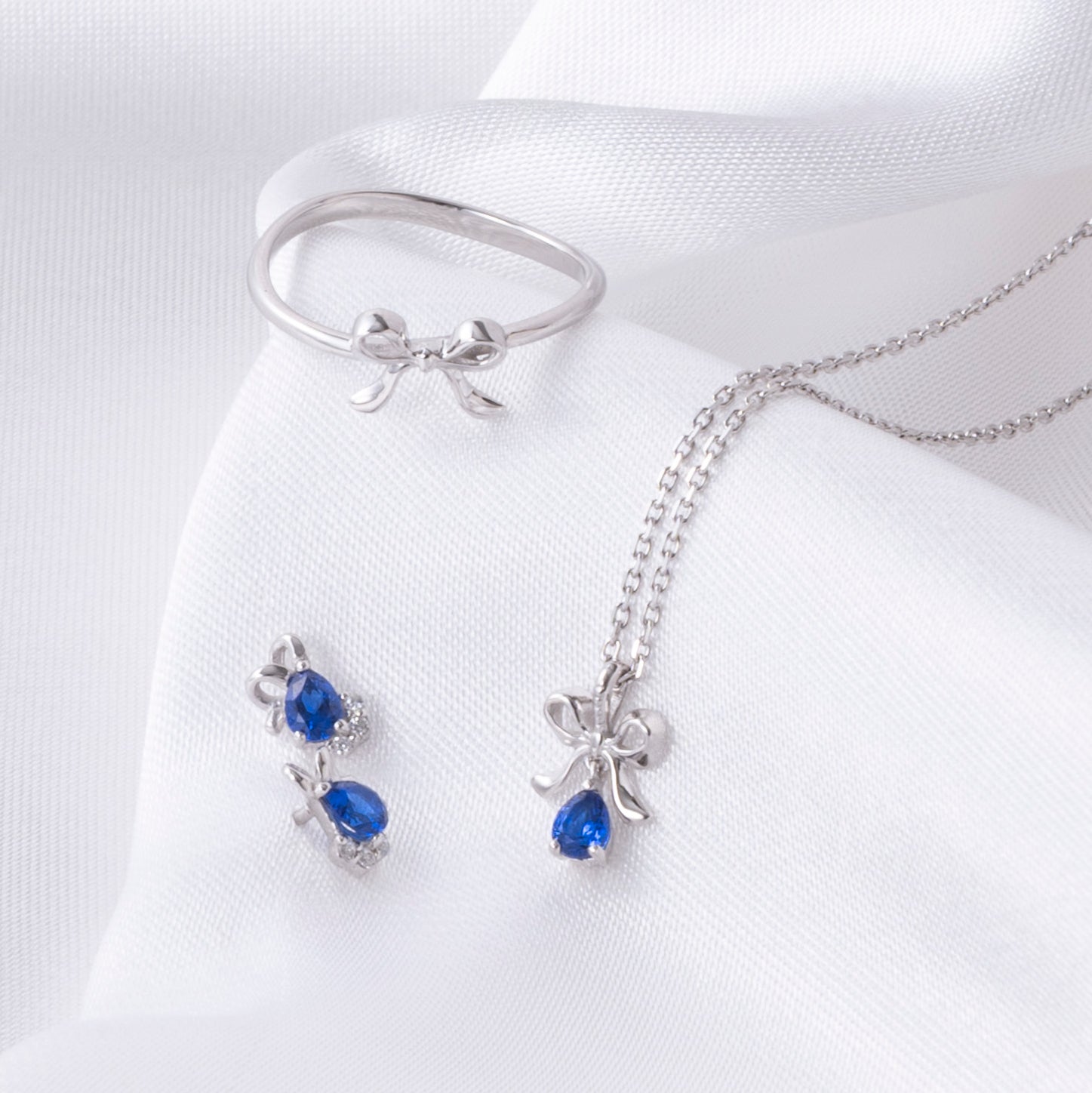 SLV925 ネックレス Ribbon Bow