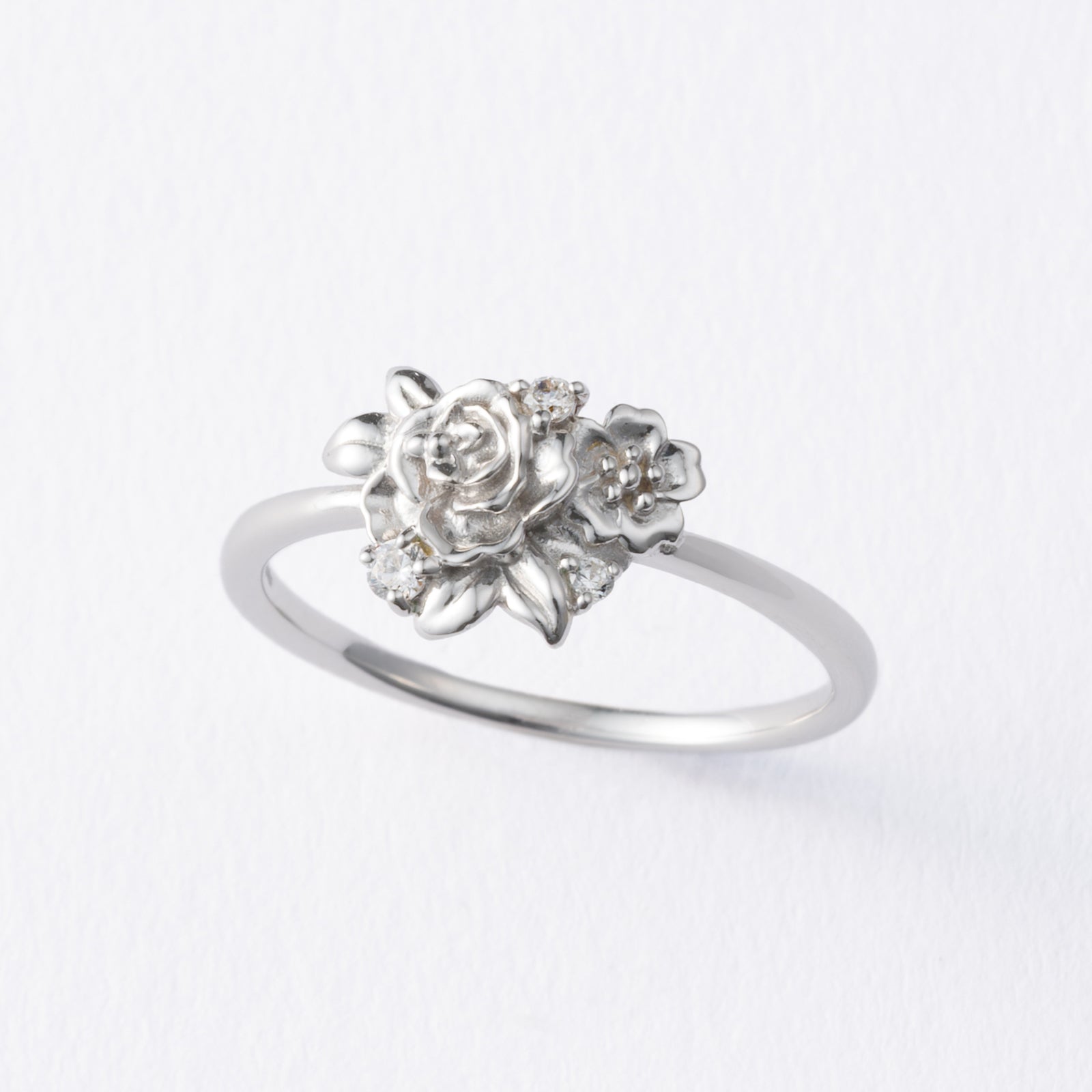 SLV925 リング Bows&Rose