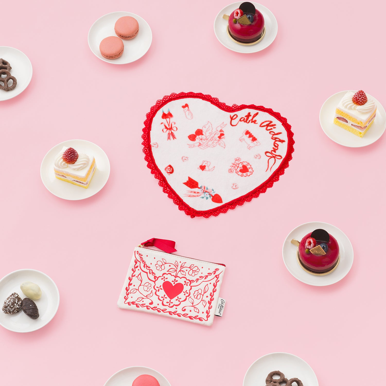 ハートタオルハンカチ | Cath Kidston 日本公式オンラインストア