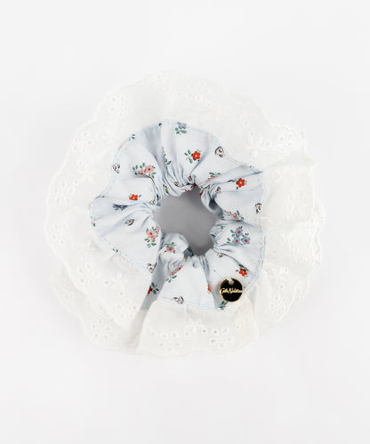 コットンレース　シュシュ