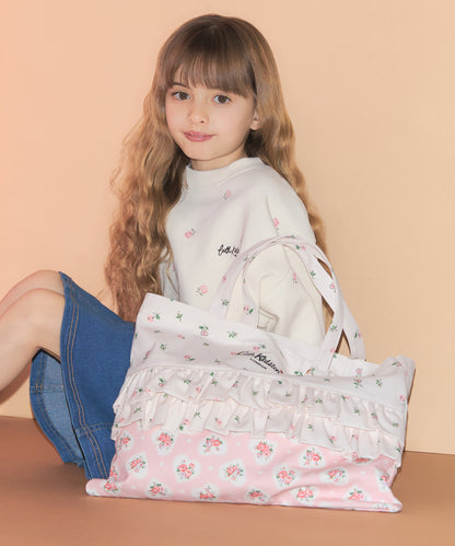 ダブルフリルレッスントートバッグ Lace Sprigs