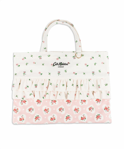 ダブルフリルレッスントートバッグ Lace Sprigs