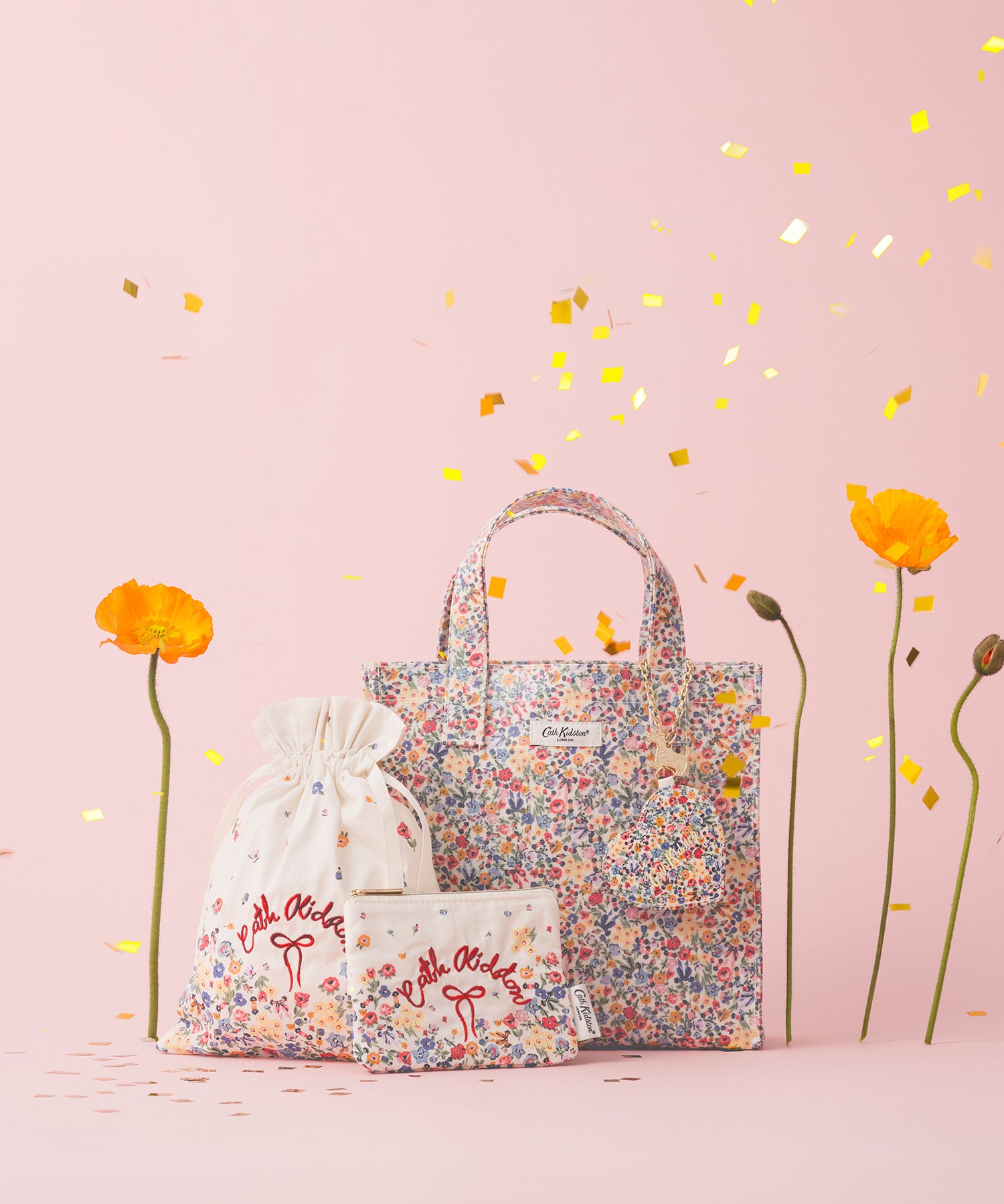 ドローストリングポーチ Harmony Ditsy | Cath Kidston 日本公式