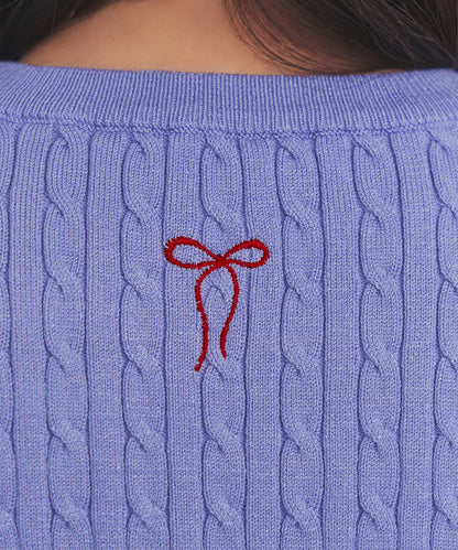 ショートスリーブライトニットトップス Queenie's London