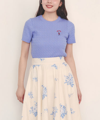 ショートスリーブライトニットトップス Queenie's London