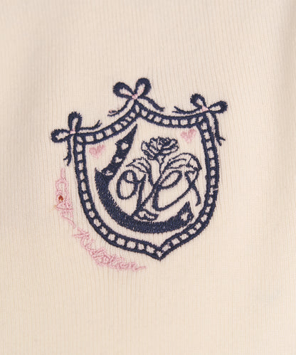 刺繍ニットカーディガンジャケット Love Notes