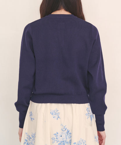 刺繍ニットカーディガンジャケット Love Notes