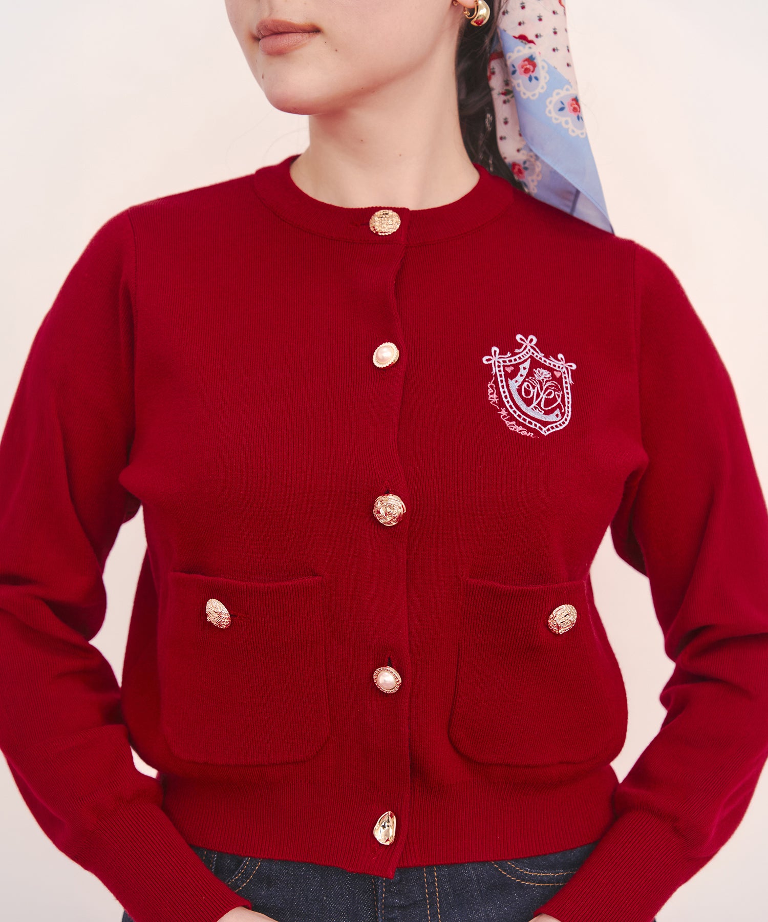 刺繍ニットカーディガンジャケット Love Notes | Cath Kidston 日本