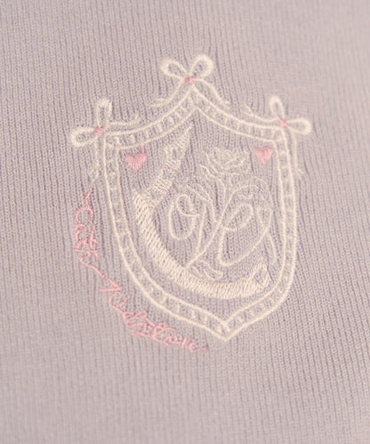 刺繍ニットカーディガンジャケット Love Notes