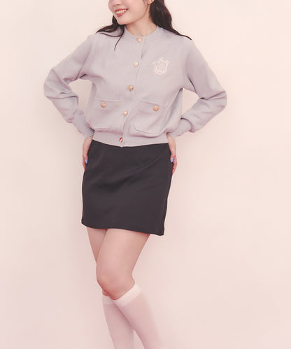 刺繍ニットカーディガンジャケット Love Notes