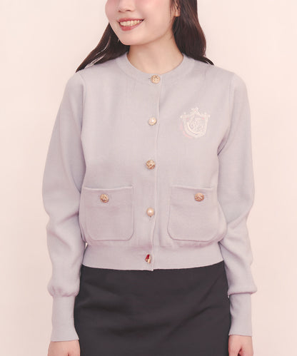 刺繍ニットカーディガンジャケット Love Notes