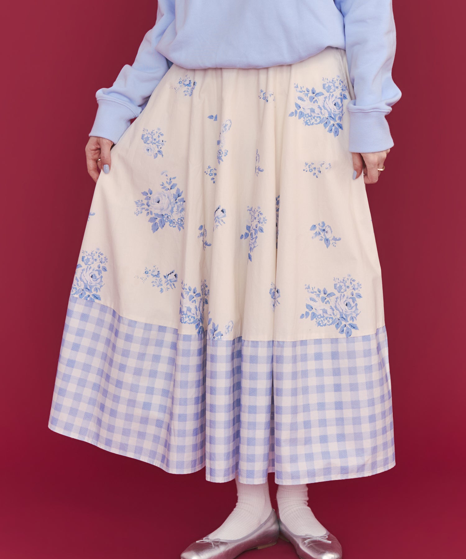 ボリュームフレアスカート Bows&Rose | Cath Kidston 日本公式