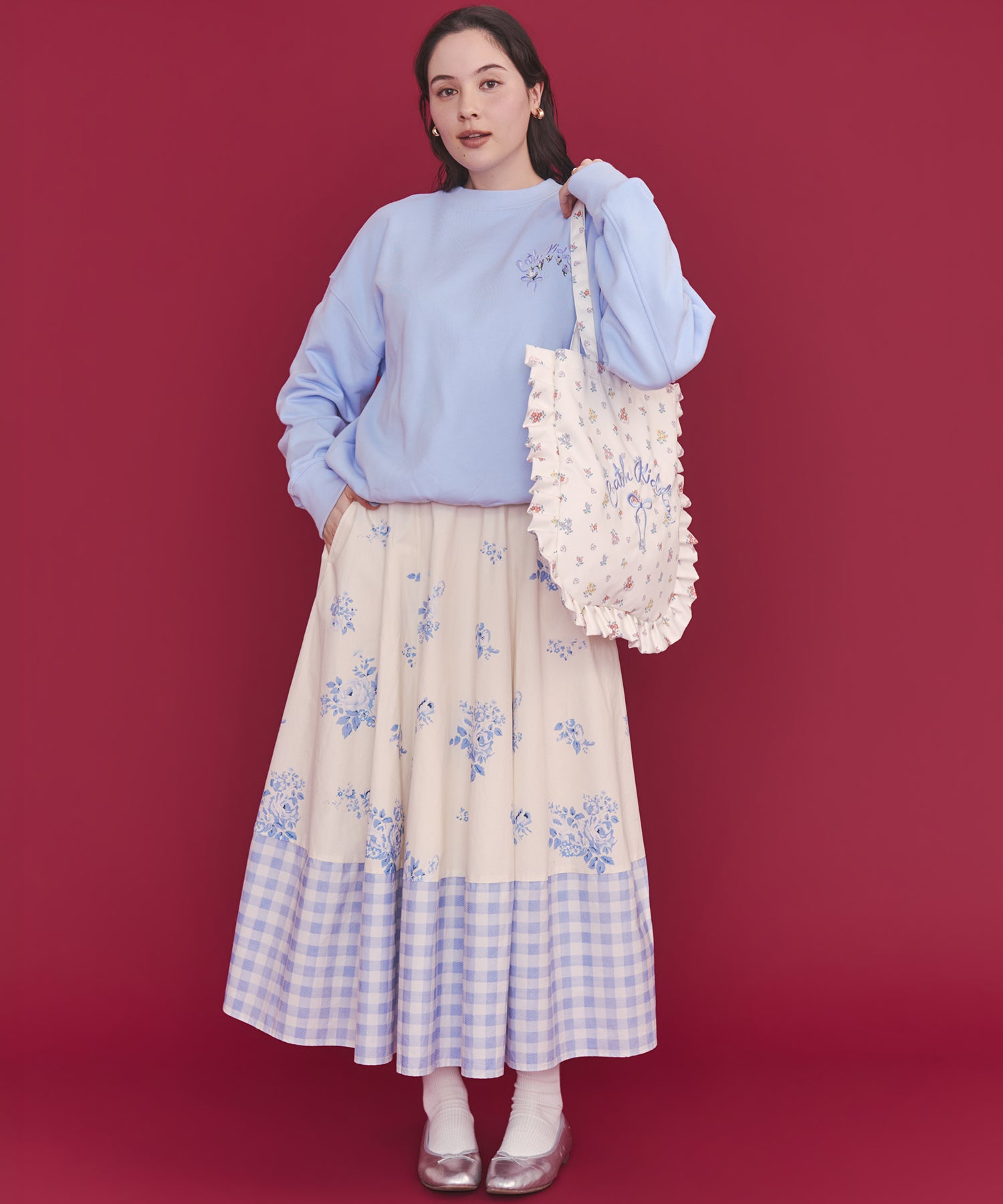 ボリュームフレアスカート Bows&Rose | Cath Kidston 日本公式