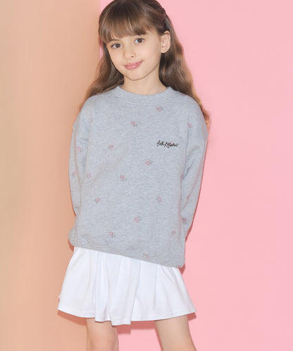 キッズ　総柄プリントスウェット Rose Embroidery