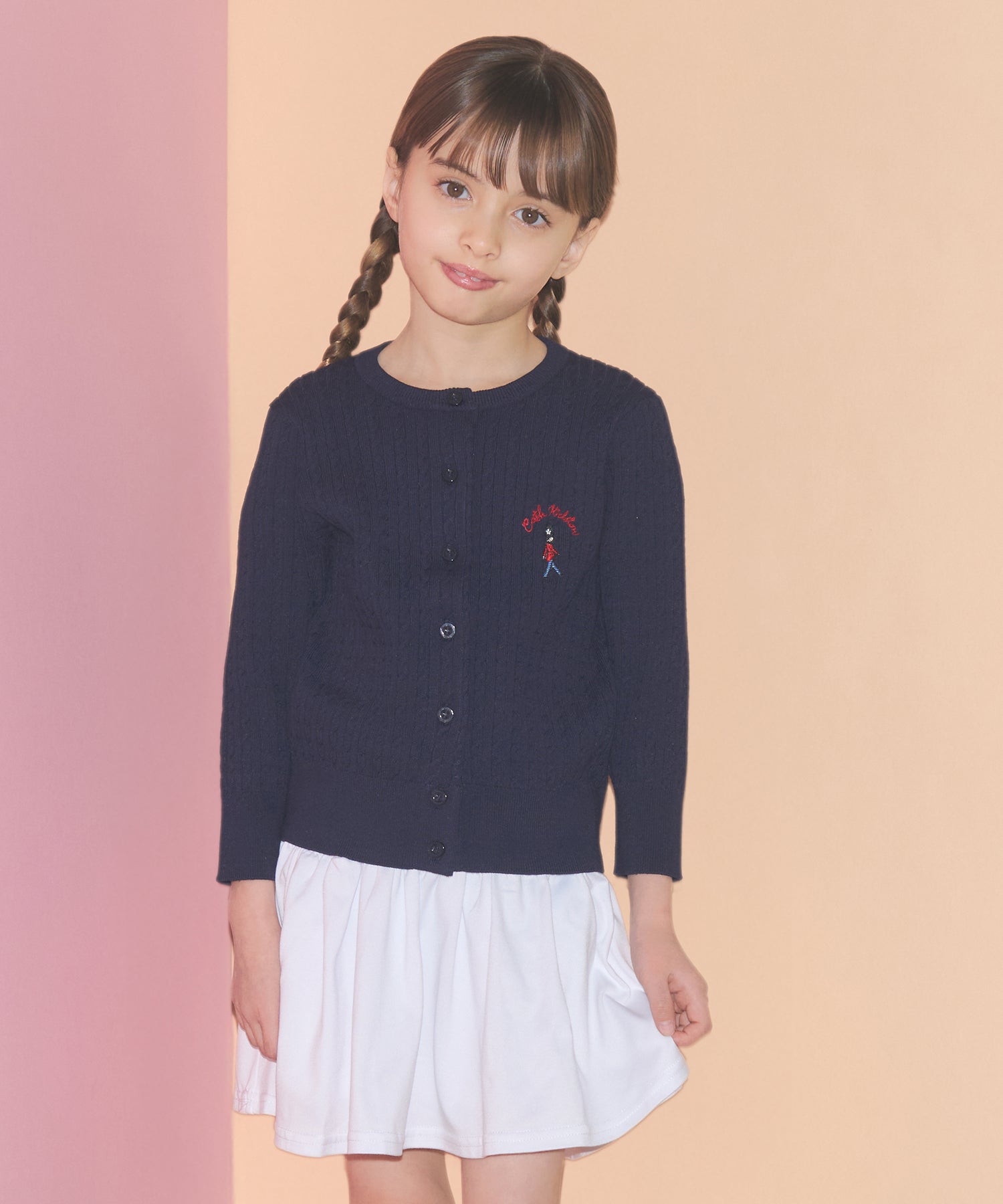 キッズ　ライトニットカーディガン Queenie's London