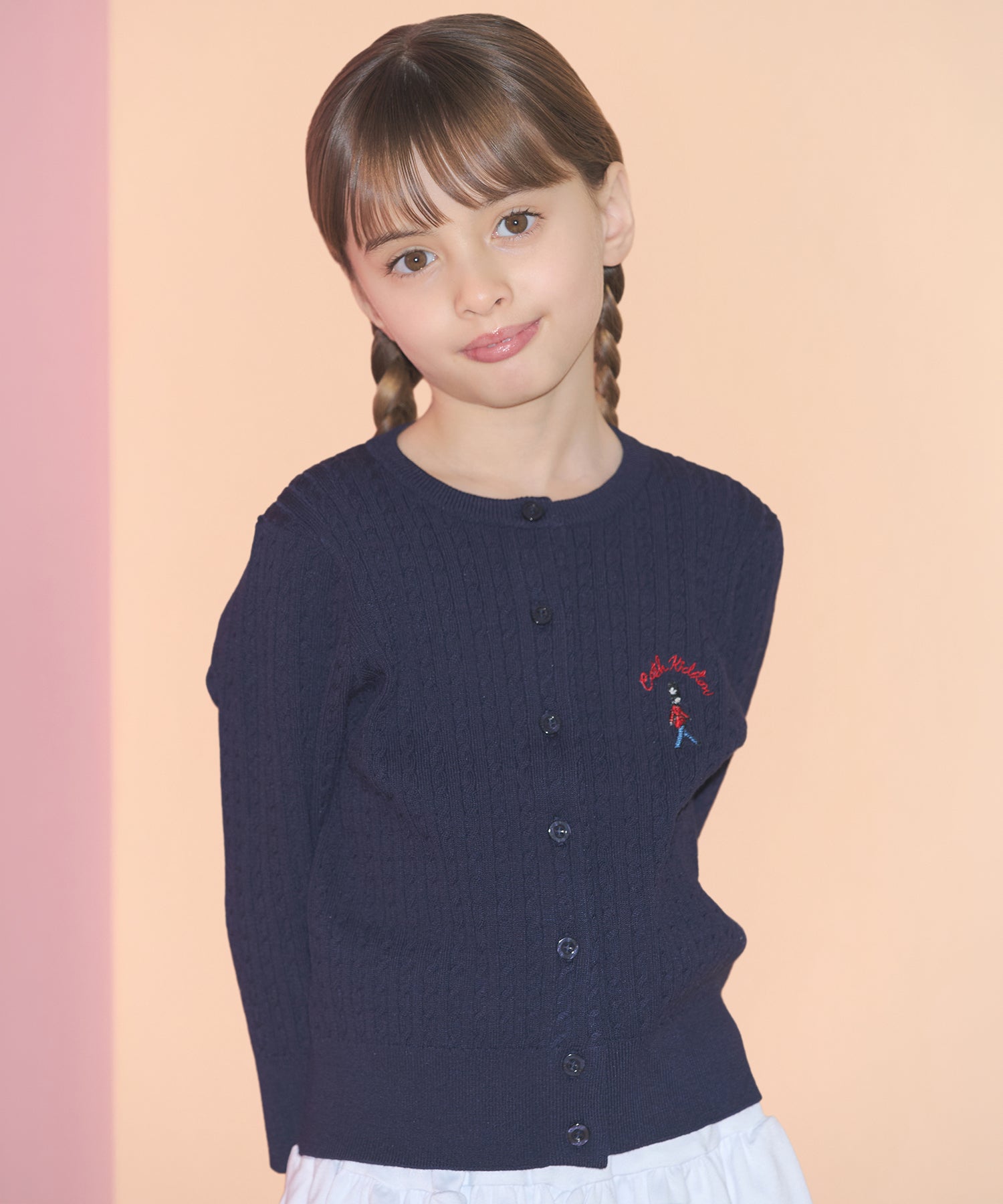 キッズ　ライトニットカーディガン Queenie's London