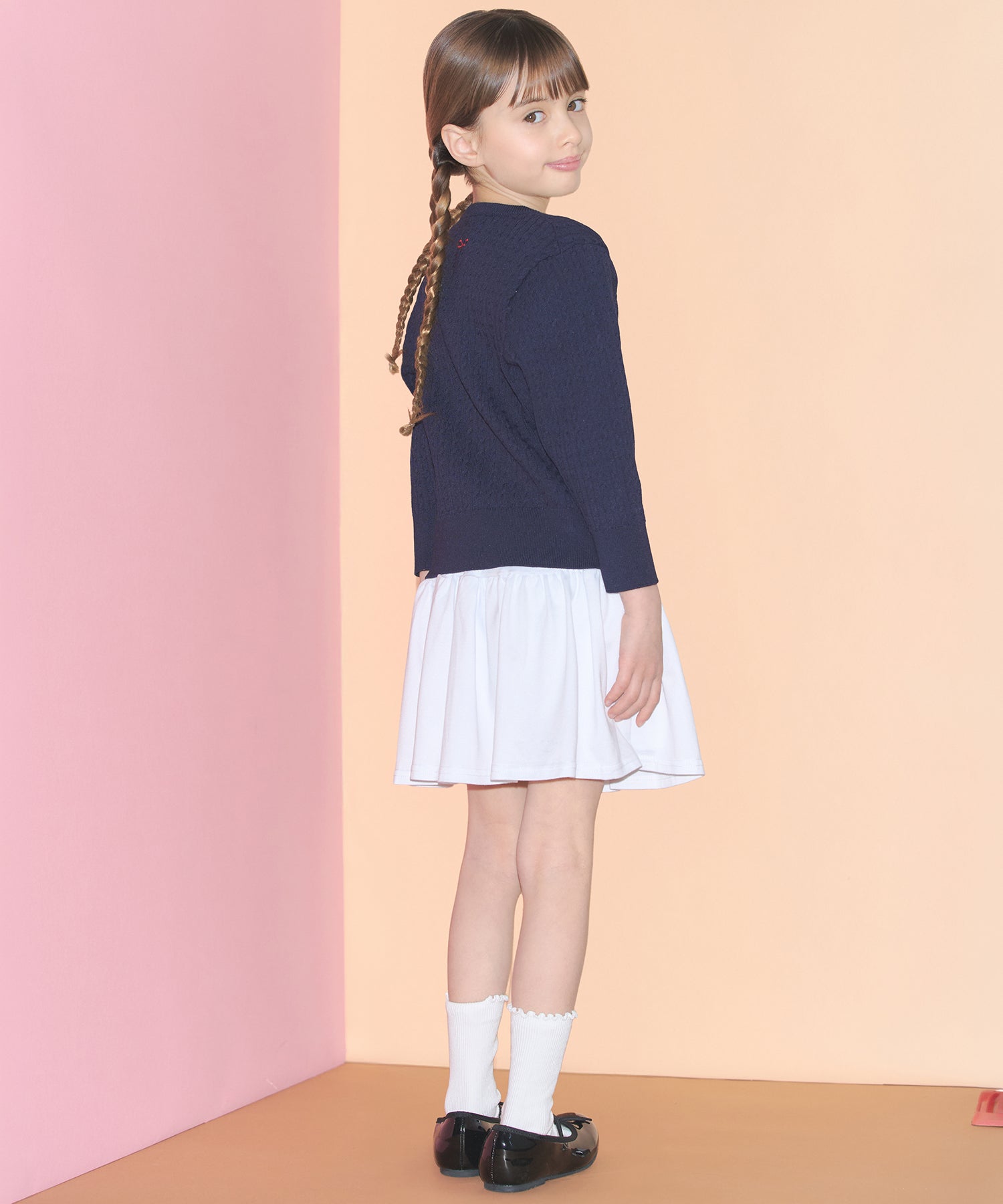 キッズ　ライトニットカーディガン Queenie's London