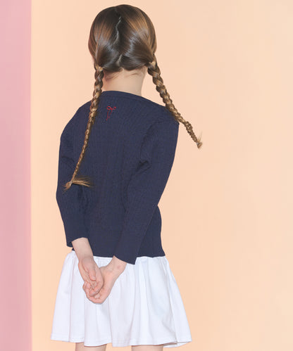 キッズ　ライトニットカーディガン Queenie's London