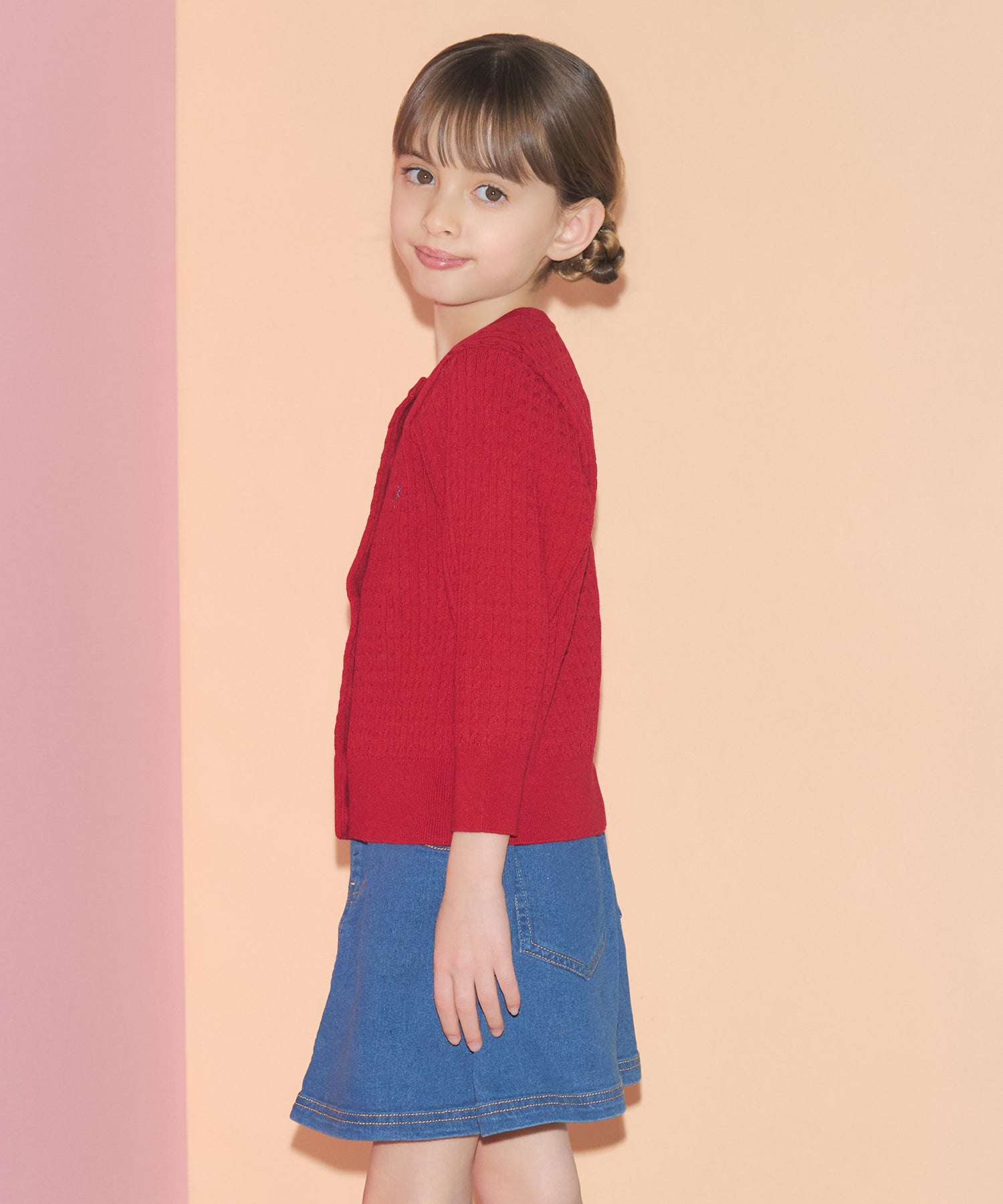 キッズ　ライトニットカーディガン Queenie's London