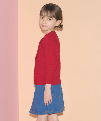 キッズ　ライトニットカーディガン Queenie's London