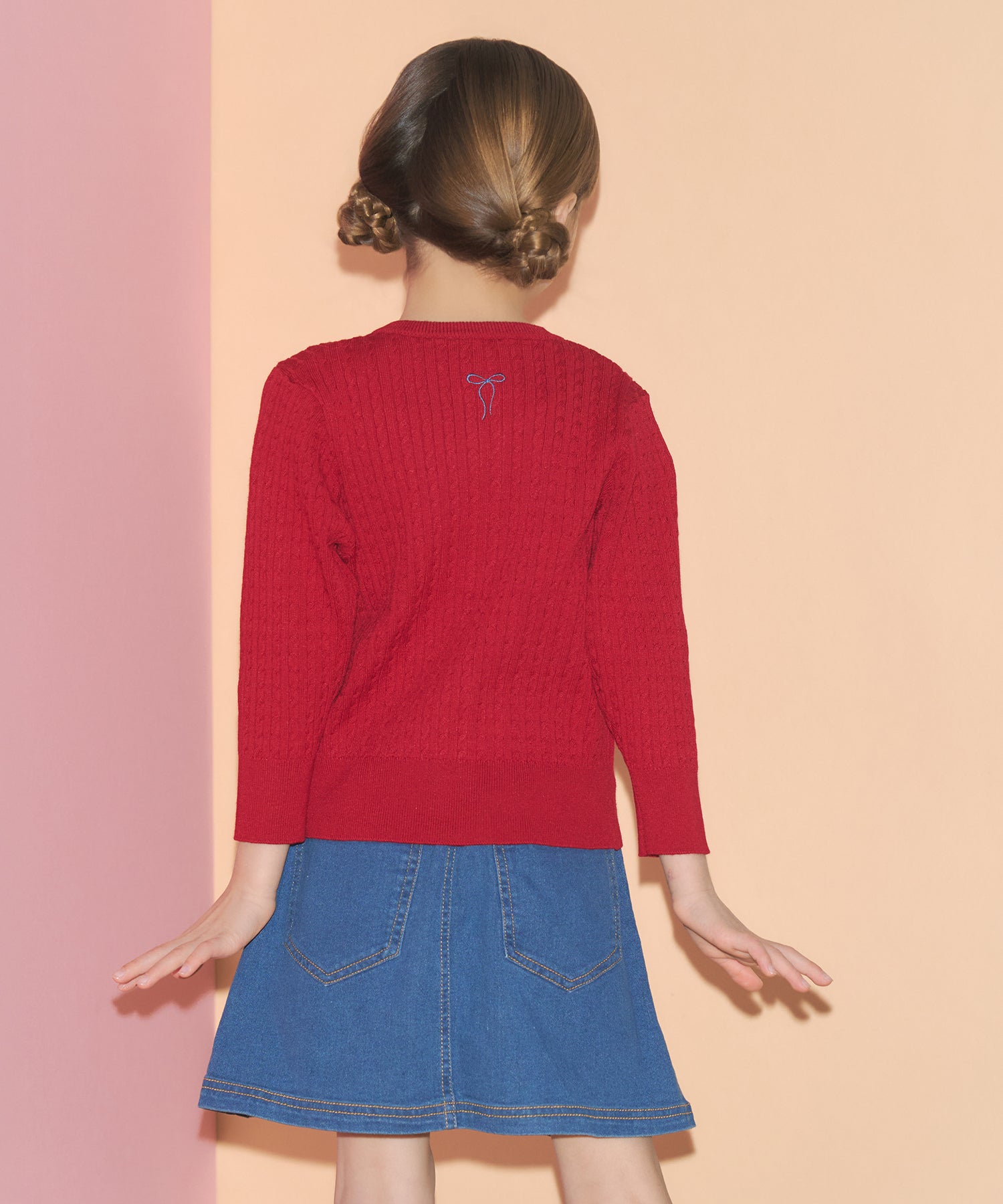 キッズ　ライトニットカーディガン Queenie's London