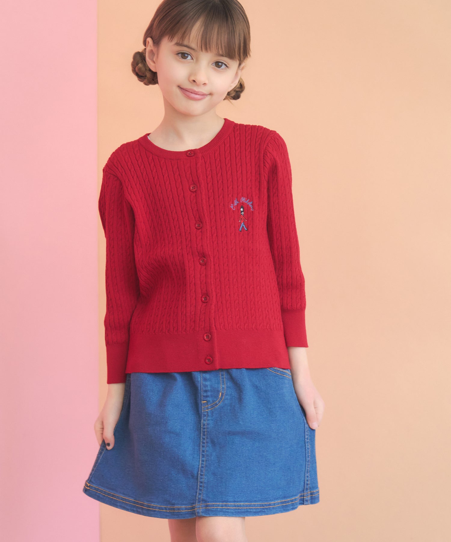 キッズ　ライトニットカーディガン Queenie's London