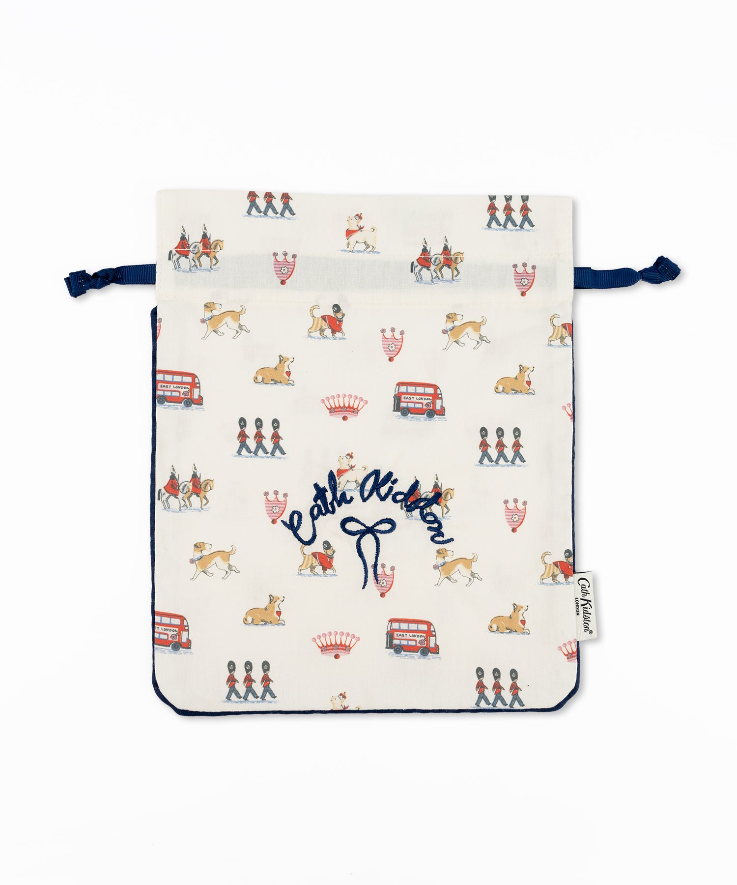ラミネートミニペンポーチ  Cathロンドンマップ❤️Handmade パイピング ドローストリングポーチ Queenie's London | Cath Kidston