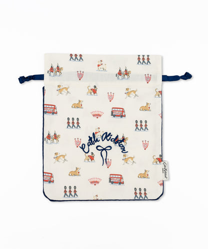 パイピング ドローストリングポーチ Queenie's London