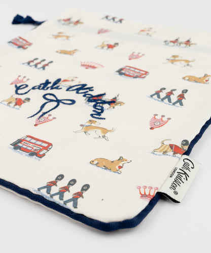 パイピング ドローストリングポーチ Queenie's London