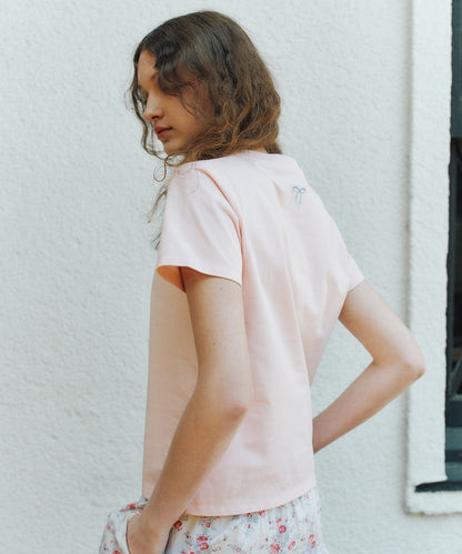 ベーシックTシャツ Ribbon Floral