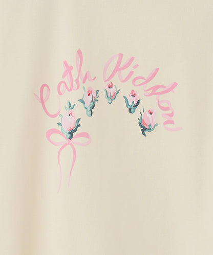 ベーシックTシャツ Ribbon Floral