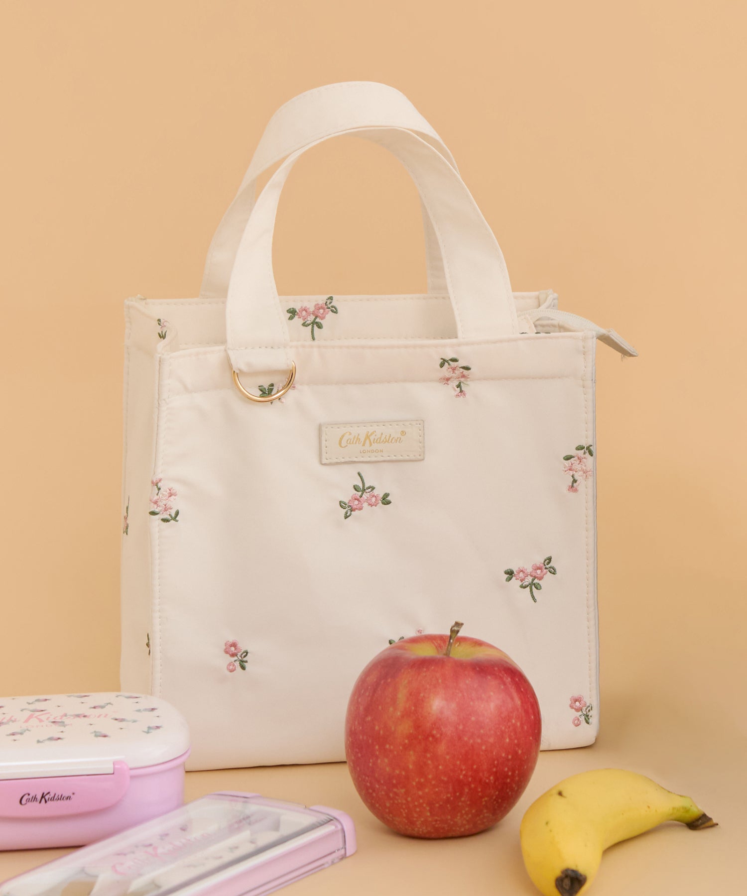 エンブロイダリー保冷ランチトートバッグ Ditsy Floral Embroidery