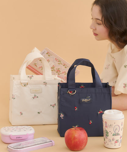 エンブロイダリー保冷ランチトートバッグ Ditsy Floral Embroidery