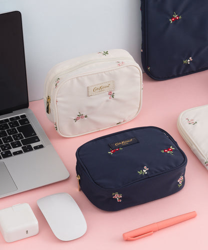エンブロイダリーガジェットポーチ  Ditsy Floral Embroidery