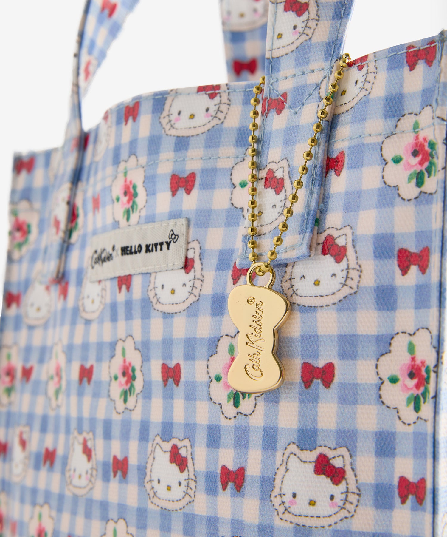 Cath Kidston × Hello Kitty スモールブックバッグ Gingham Provence