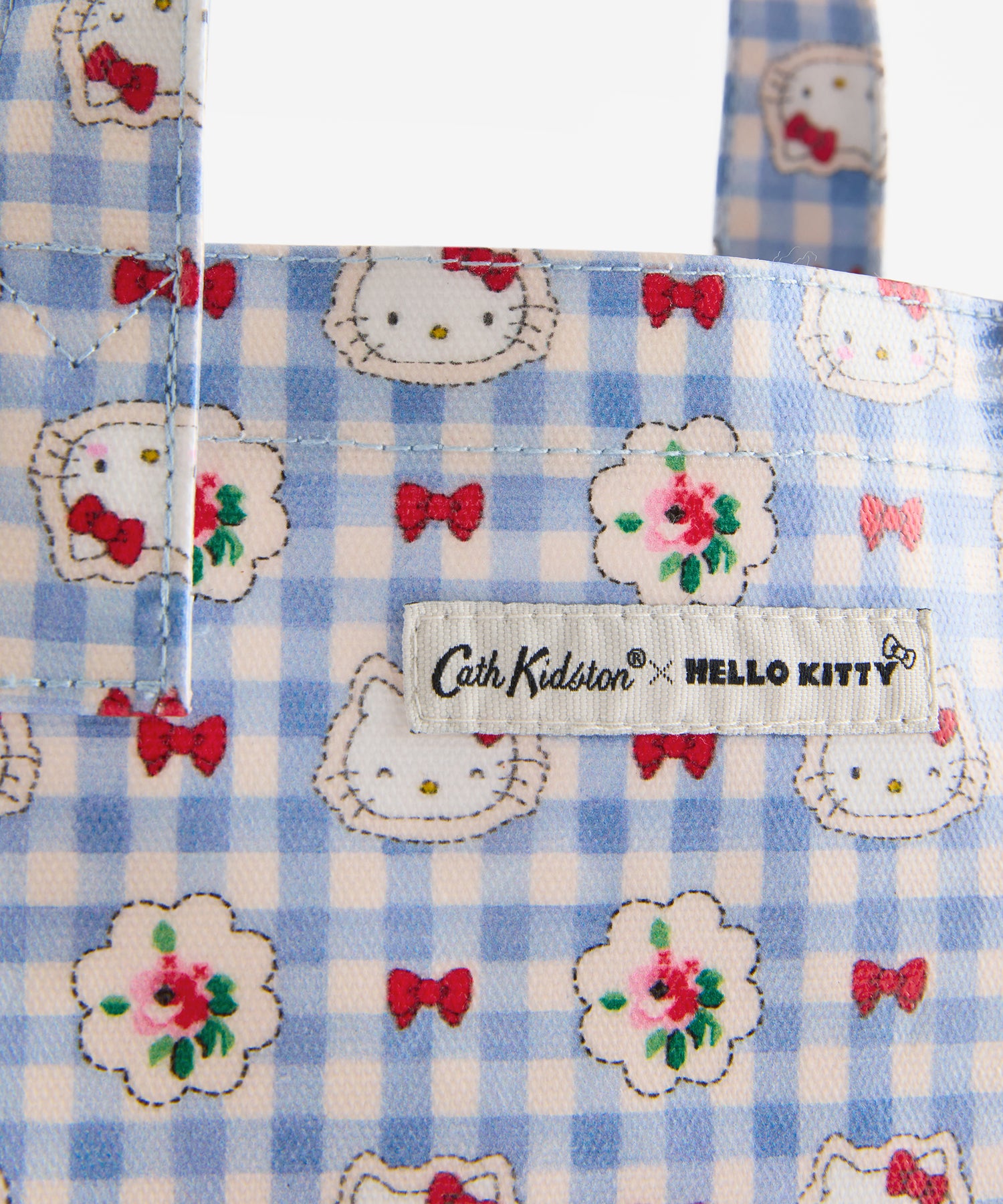 Cath Kidston × Hello Kitty スモールブックバッグ Gingham Provence