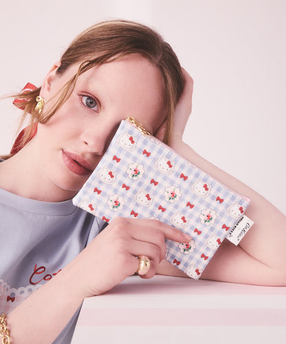 Cath Kidston × Hello Kitty ジップドパース Gingham Provence