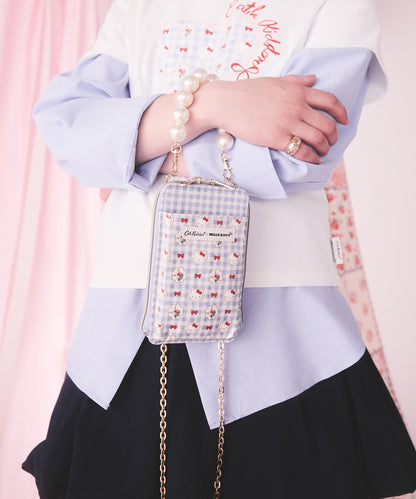 Cath Kidston × Hello Kitty マルチショルダーパース Gingham Provence
