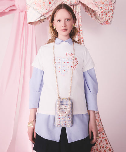 Cath Kidston × Hello Kitty マルチショルダーパース Gingham Provence