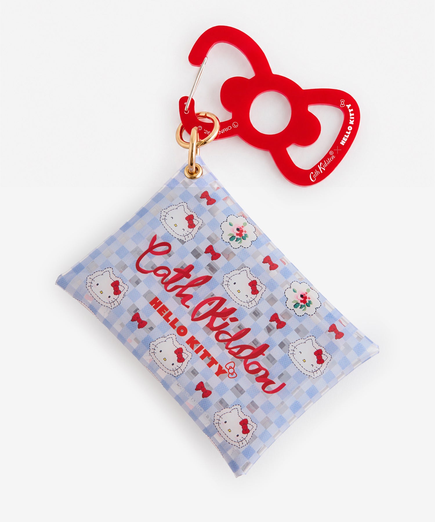 Cath Kidston × Hello Kitty クリアポーチチャーム Gingham Provence