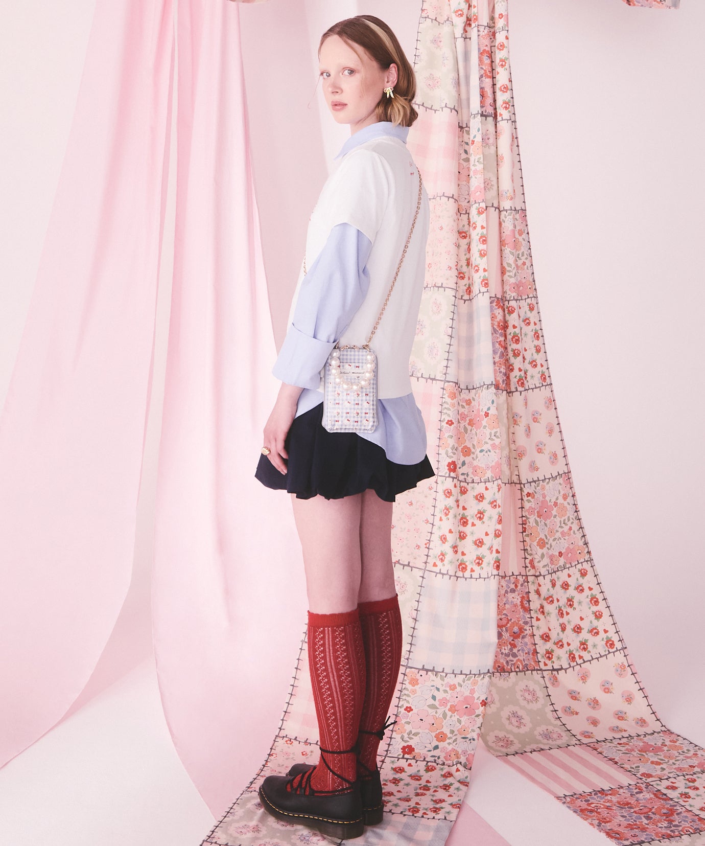 Cath Kidston × Hello Kitty ベーシックTシャツ