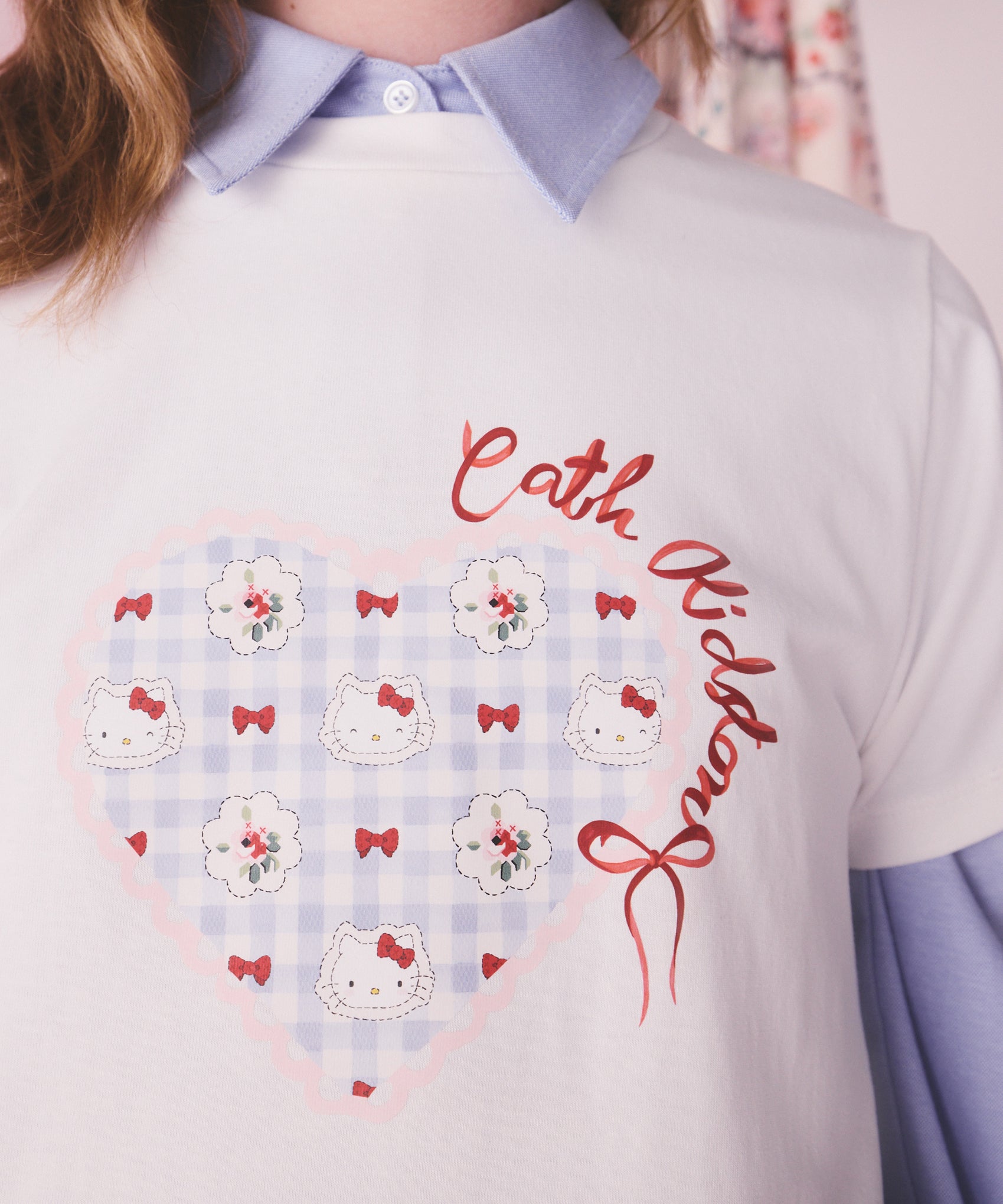 Cath Kidston × Hello Kitty ベーシックTシャツ